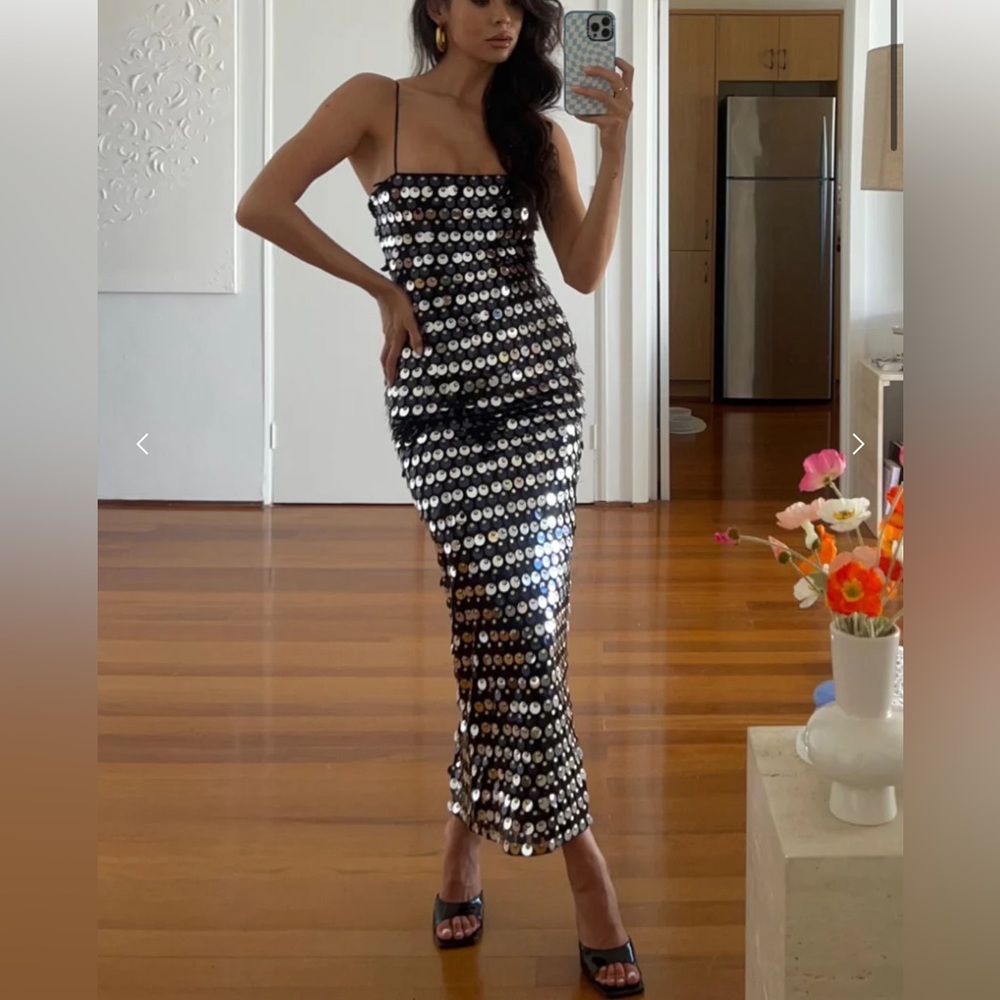 Runaway the label lacanza midi dress size medium worn once
